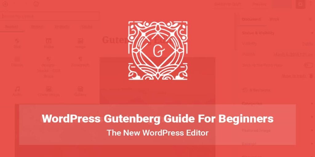 Gutenberg editor interface on WordPress website for beginners, with a focus on web design services in Oshawa and Durham Region.
