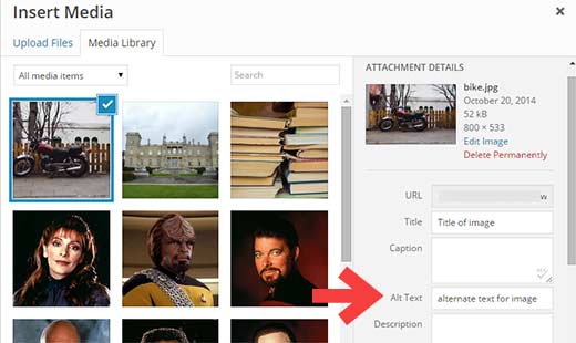 How to add alt-tag to images in WordPress Media Library during upload