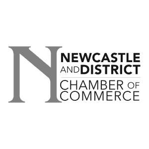 Newcastle and District Chamber of Commerce logo, representing local business community in Durham Region, Oshawa, Bowmanville, emphasizing web design services.