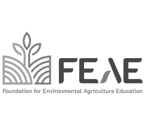 Green leaf and farmland logo representing environmental agriculture education by Foundation for Environmental Agriculture Education (FEAE).