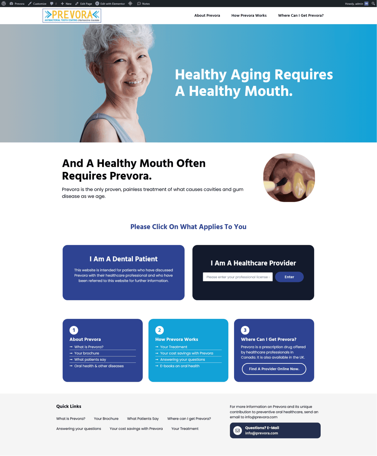 Image of a senior woman smiling for healthy aging and dental health promotion.