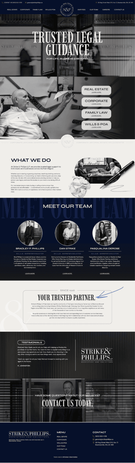 Modern web design services in Oshawa and Durham Region, including Bowmanville, tailored to boost your online presence and business growth.