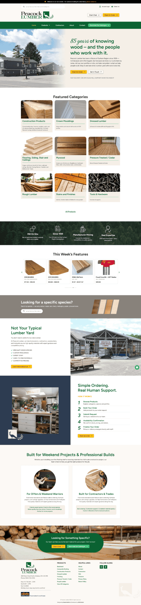 High-quality custom wooden furniture including tables, chairs, and cabinets crafted in Durham Region, perfect for home and office interiors.